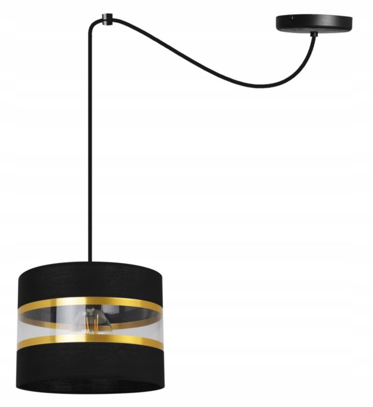 Lampa sufitowa wisząca Light Home LH Spider Elegance Gold 1x E27 60W czarny 1szt.