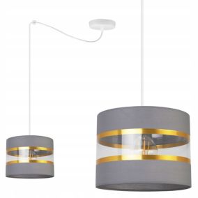 Lampa sufitowa wisząca Light Home LH Spider Elegance Gold 1x E27 60W szary/biały 1szt.