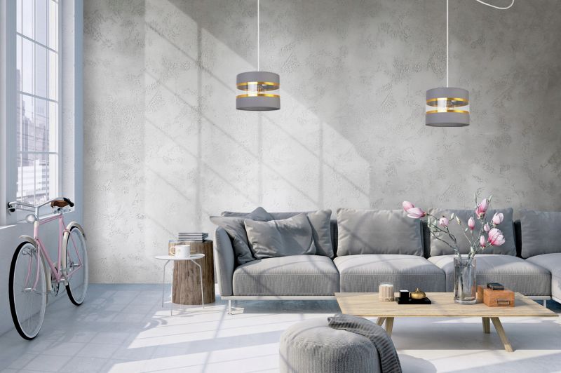 Lampa sufitowa wisząca Light Home LH Spider Elegance Gold 1x E27 60W szary/biały 1szt.