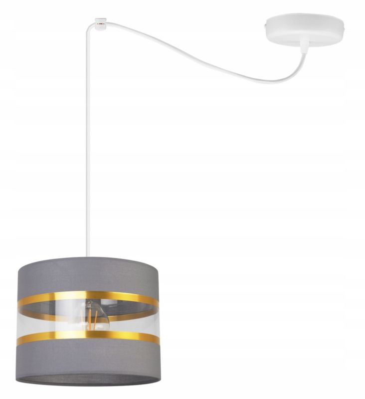 Lampa sufitowa wisząca Light Home LH Spider Elegance Gold 1x E27 60W szary/biały 1szt.