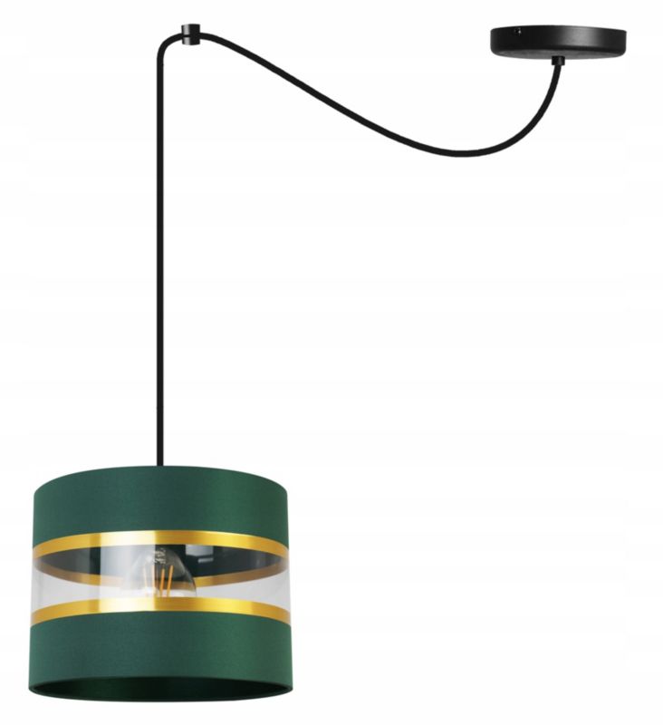 Lampa sufitowa wisząca Light Home LH Spider Elegance Gold 1x E27 60W zielony/czarny 1szt.