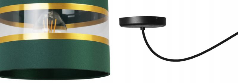 Lampa sufitowa wisząca Light Home LH Spider Elegance Gold 1x E27 60W zielony/czarny 1szt.