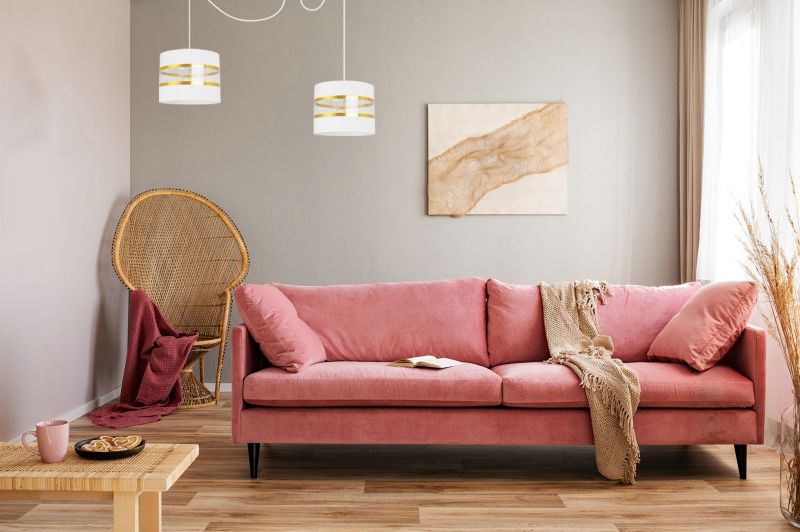 Lampa sufitowa wisząca Light Home LH Spider Elegance Gold 2x E27 60W biały 1szt.