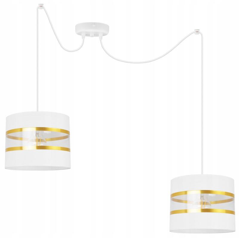 Lampa sufitowa wisząca Light Home LH Spider Elegance Gold 2x E27 60W biały 1szt.