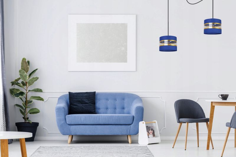 Lampa sufitowa wisząca Light Home LH Spider Elegance Gold 2x E27 60W granatowy/czarny 1szt.