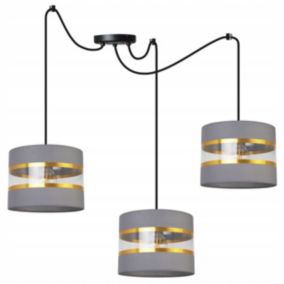 Lampa sufitowa wisząca Light Home LH Spider Elegance Gold 3x E27 60W szary/czarny 1szt.