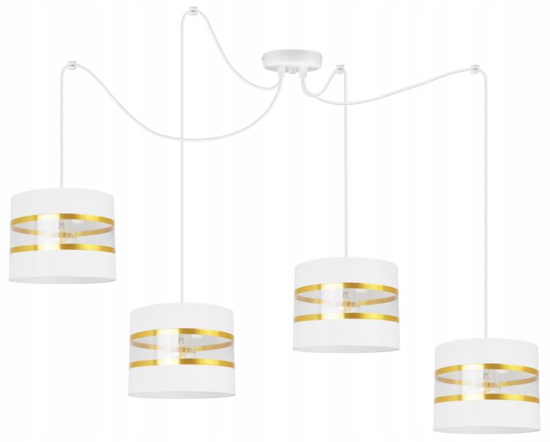 Lampa sufitowa wisząca Light Home LH Spider Elegance Gold 4x E27 60W biały 1szt.