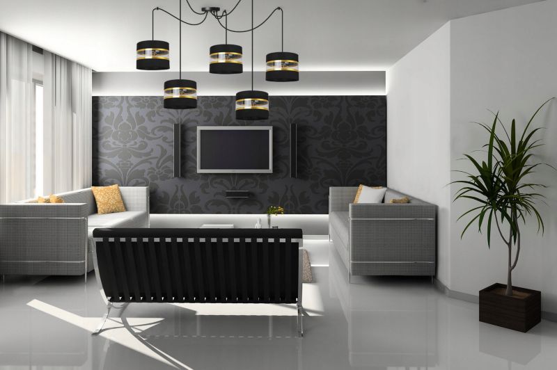 Lampa sufitowa wisząca Light Home LH Spider Elegance Gold 5x E27 60W czarny 1szt.