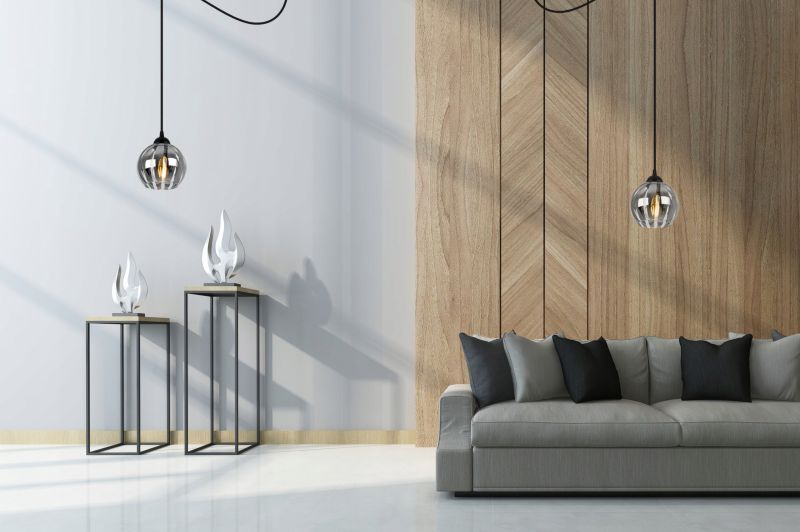 Lampa sufitowa wisząca Light Home LH Spider Eliza 1x E27 60W czarny/szary 1szt.