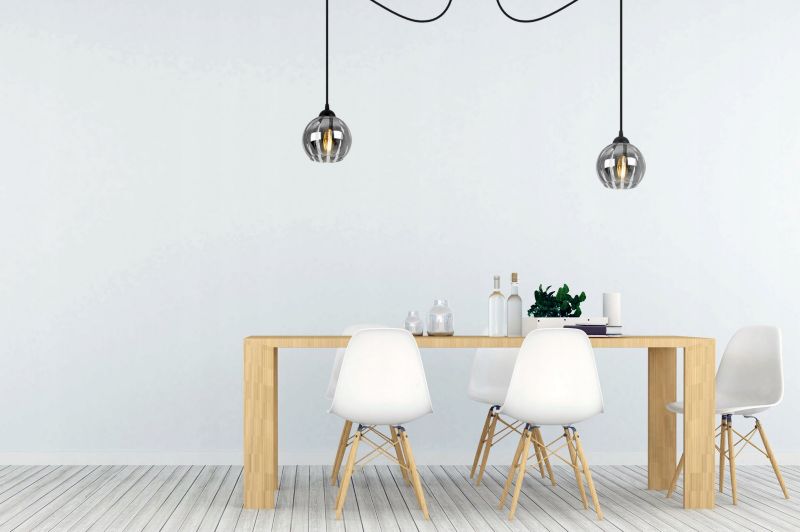 Lampa sufitowa wisząca Light Home LH Spider Eliza 1x E27 60W czarny/szary 1szt.