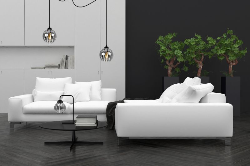 Lampa sufitowa wisząca Light Home LH Spider Eliza 2x E27 60W czarny/szary 1szt.