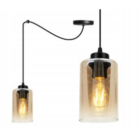 Lampa sufitowa wisząca Light Home LH Spider Hella 1x E27 60W czarny/złoty 1szt.