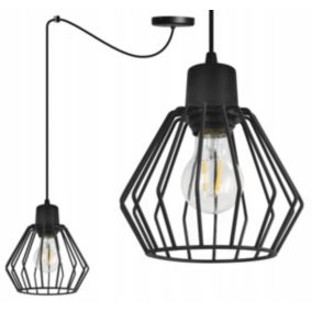 Lampa sufitowa wisząca Light Home LH Spider Nuvola 1x E27 60W czarny 1szt.