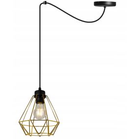 Lampa sufitowa wisząca Light Home LH Spider Nuvola 1x E27 60W złoty 1szt.