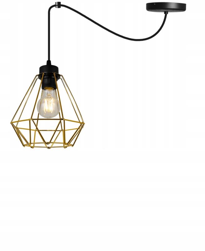 Lampa sufitowa wisząca Light Home LH Spider Nuvola 1x E27 60W złoty 1szt.