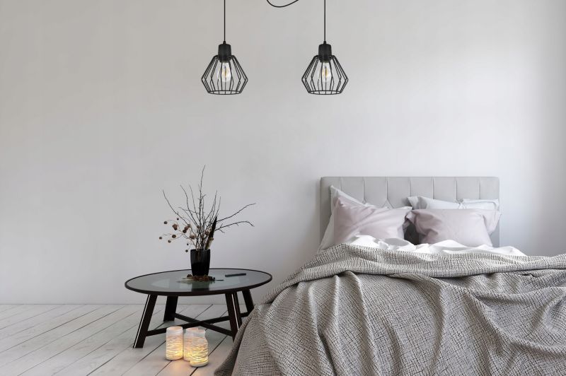 Lampa sufitowa wisząca Light Home LH Spider Nuvola 2x E27 60W czarny 1szt.