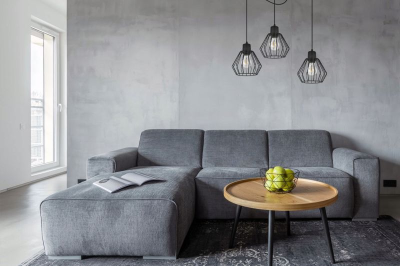 Lampa sufitowa wisząca Light Home LH Spider Nuvola 3x E27 60W czarny 1szt.