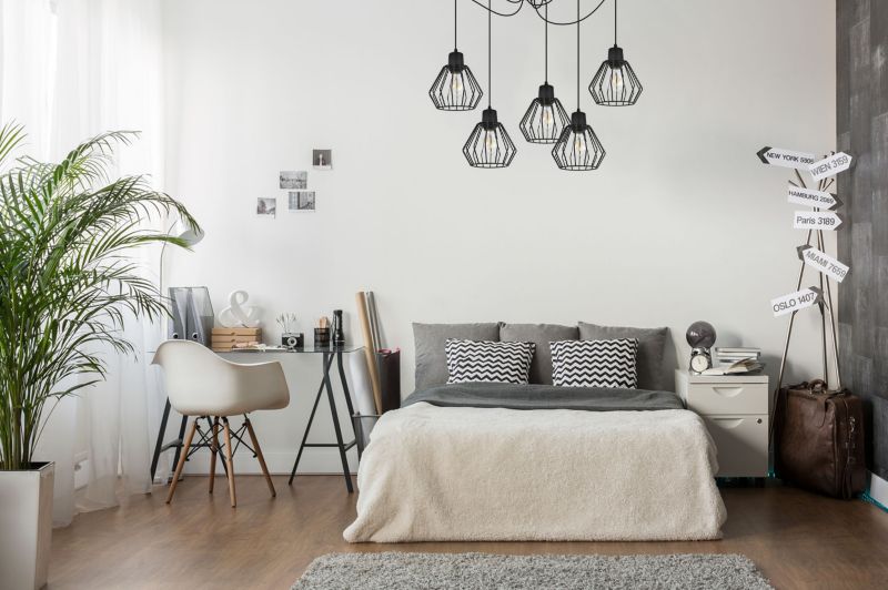 Lampa sufitowa wisząca Light Home LH Spider Nuvola 5x E27 60W czarny 1szt.