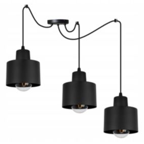 Lampa sufitowa wisząca Light Home LH Spider Panta 3x E27 60W czarny 1szt.