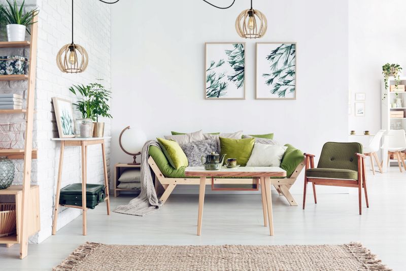 Lampa sufitowa wisząca Light Home LH Spider Timber Drewno 1x E27 60W okrągły klosz 24cm czarny/naturalny 1szt.