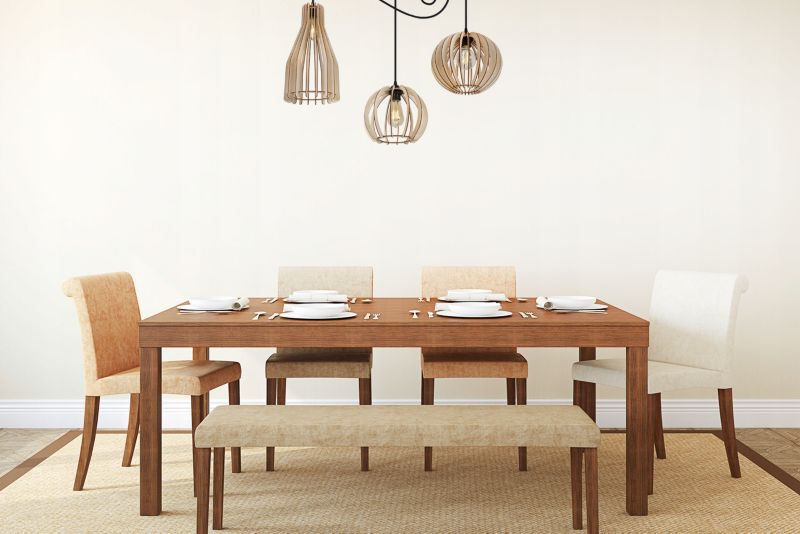 Lampa sufitowa wisząca Light Home LH Spider Timber Drewno 3x E27 60W klosz mix 2 czarny/naturalny 1szt.