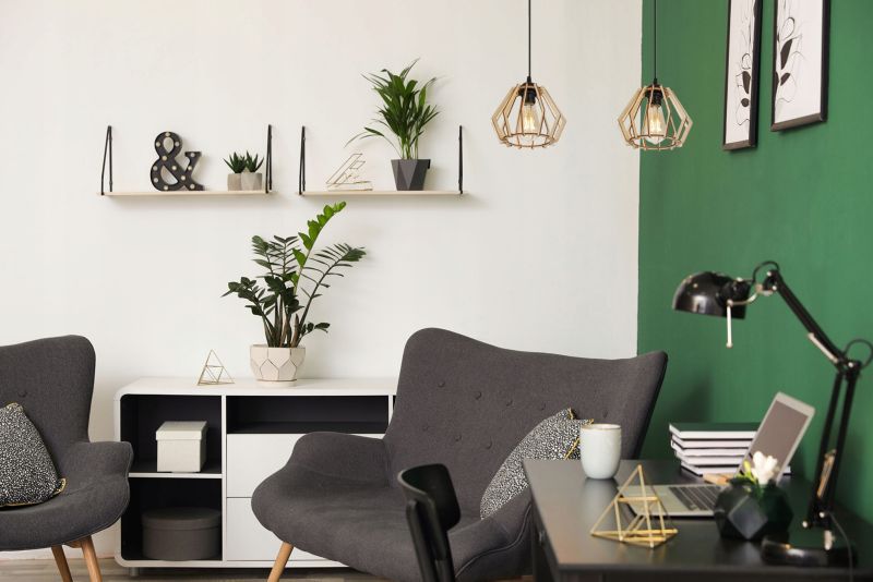 Lampa sufitowa wisząca Light Home LH Timber 2x E27 60W diament czarny 1szt.