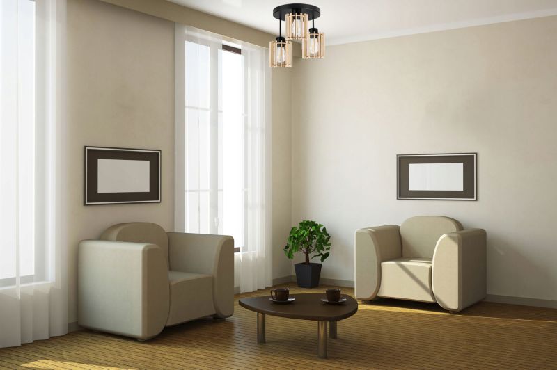 Lampa sufitowa wisząca Light Home LH Timber drewno 3x E27 60W okrągły prosty klosz tuba czarny 1szt.