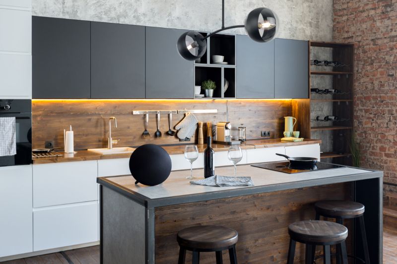 Lampa sufitowa wisząca Light Home LH Toledo 2x E14 40W czarny 1szt.