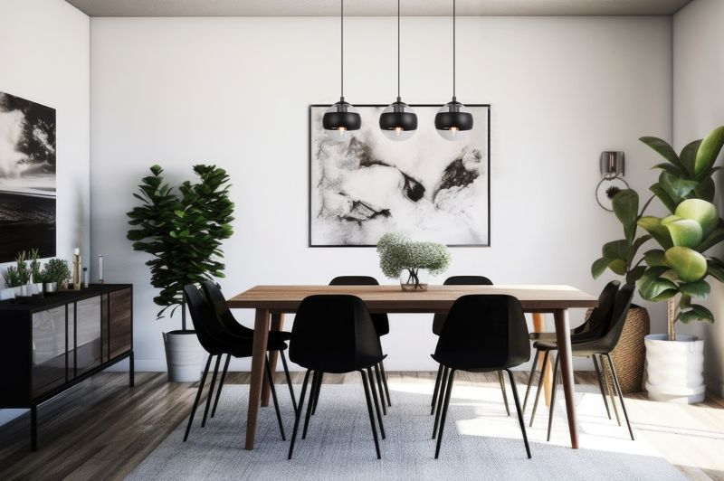 Lampa sufitowa wisząca Light Home LH Toledo 3x E14 60W czarny 1szt.