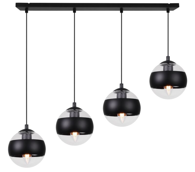 Lampa sufitowa wisząca Light Home LH Toledo 4x E14 40W czarny 1szt.