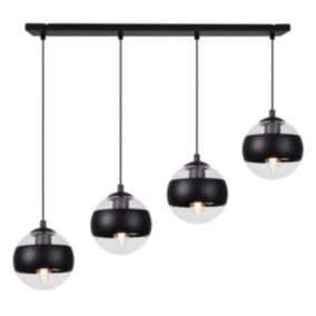 Lampa sufitowa wisząca Light Home LH Toledo 4x E14 40W czarny 1szt.