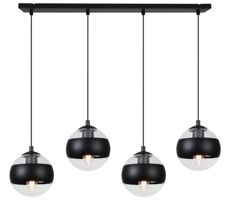 Lampa sufitowa wisząca Light Home LH Toledo 4x E14 40W czarny 1szt.
