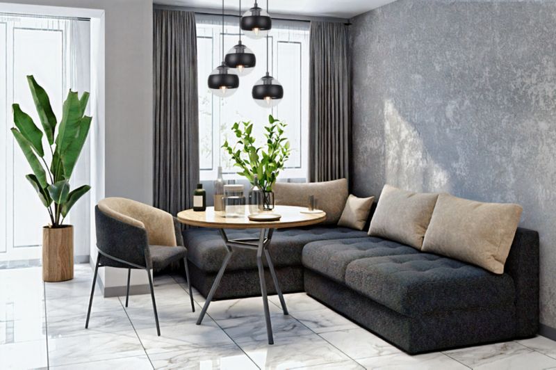 Lampa sufitowa wisząca Light Home LH Toledo 4x E14 40W okrągła czarny 1szt.