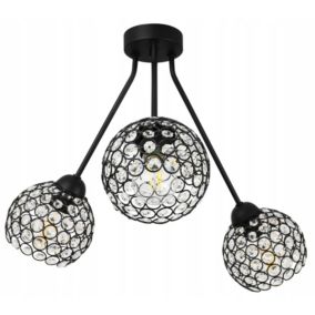Lampa sufitowa wisząca Light Home LH Trio Crystal 3x E27 60W czarny 1szt.