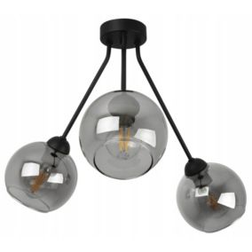 Lampa sufitowa wisząca Light Home LH Trio Haga 3x E27 60W czarny 1szt.