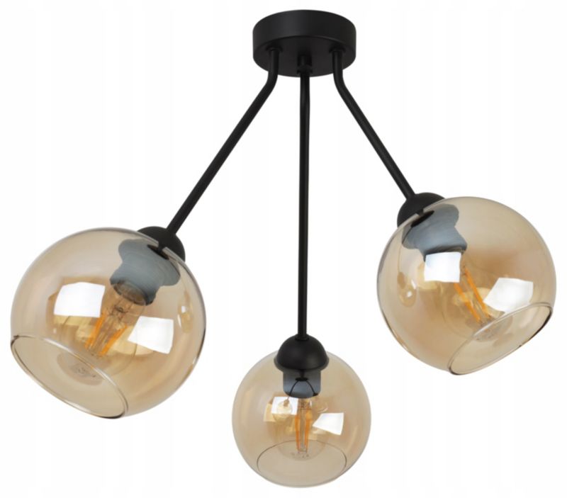 Lampa sufitowa wisząca Light Home LH Trio Haga 3x E27 60W miodowy 1szt.