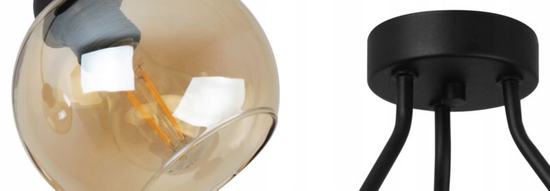 Lampa sufitowa wisząca Light Home LH Trio Haga 3x E27 60W miodowy 1szt.