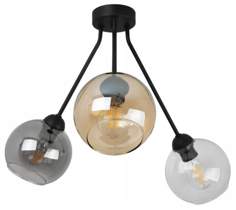 Lampa sufitowa wisząca Light Home LH Trio Haga 3x E27 60W wielokolorowy 1szt.
