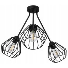 Lampa sufitowa wisząca Light Home LH Trio Santos 3x E27 60W czarny 1szt.