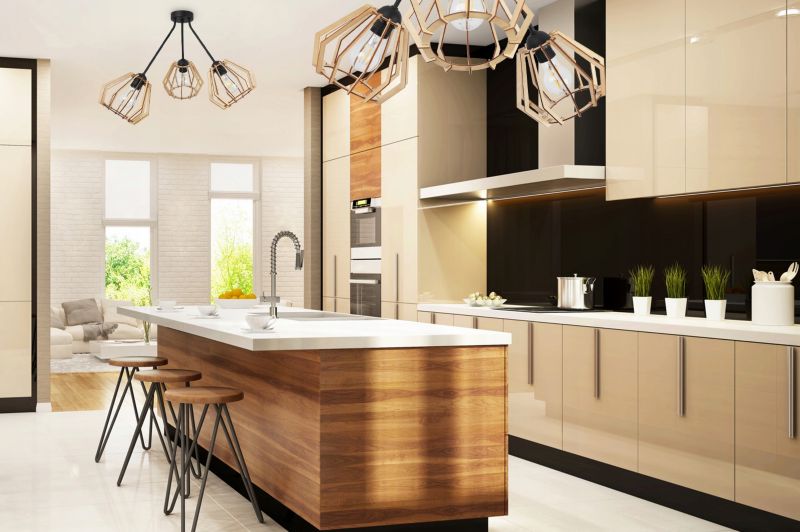 Lampa sufitowa wisząca Light Home LH Trio Timber 3x E27 60W klosz diament naturalny 1szt.