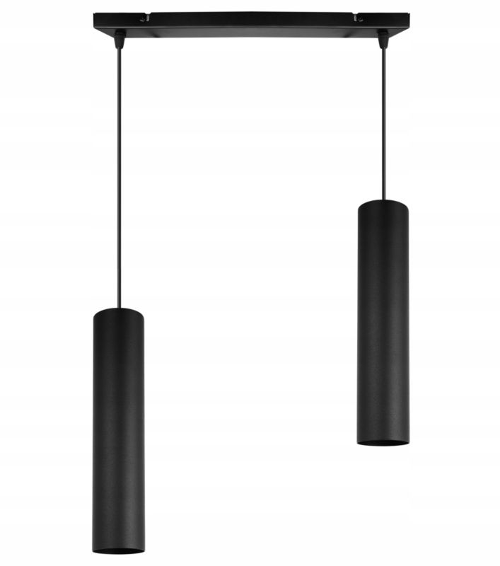 Lampa sufitowa wisząca Light Home LH Tuba 2x GU10 20W czarny 1szt.