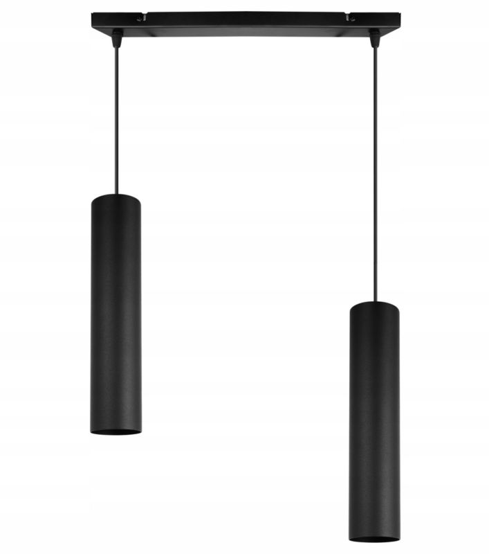 Lampa sufitowa wisząca Light Home LH Tuba 2x GU10 20W czarny 1szt.