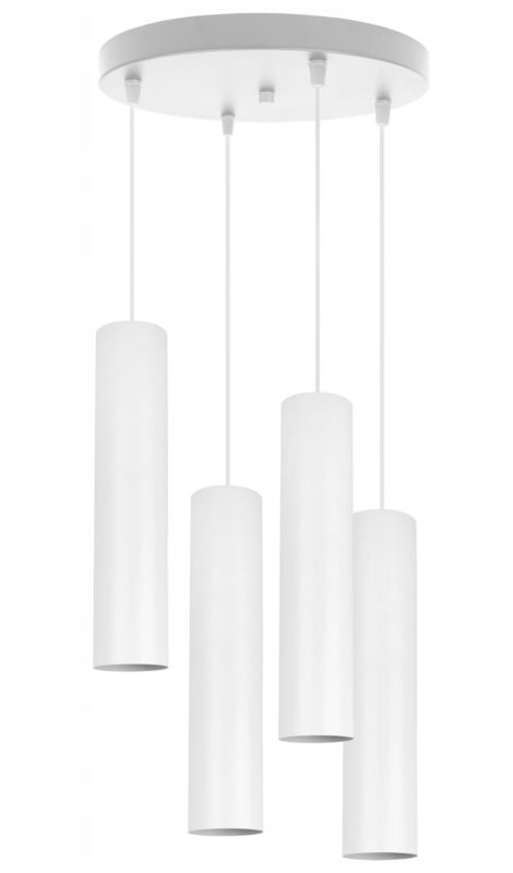 Lampa sufitowa wisząca Light Home LH Tuba 4x GU10 20W biały 1szt.