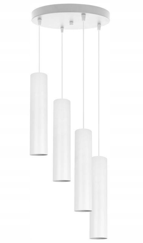 Lampa sufitowa wisząca Light Home LH Tuba 4x GU10 20W biały 1szt.