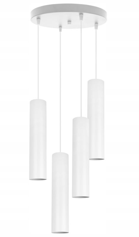 Lampa sufitowa wisząca Light Home LH Tuba 4x GU10 20W biały 1szt.