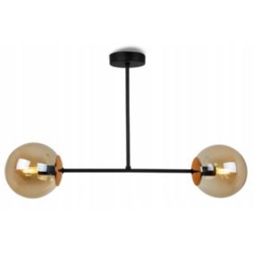Lampa sufitowa wisząca Light Home LH Tulza 2x E14 40W klosz miedziany/złoty 1szt.