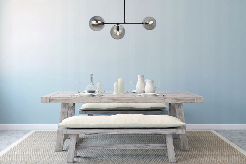 Lampa sufitowa wisząca Light Home LH Tulza 3x E14 40W klosz szary/srebrny 1szt.