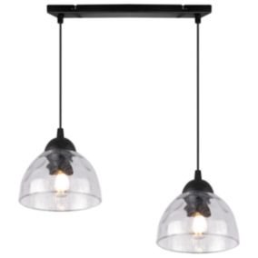 Lampa sufitowa wisząca Light Home LH Venice 2x E27 60W klosz bezbarwny 1szt.