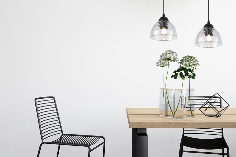 Lampa sufitowa wisząca Light Home LH Venice 2x E27 60W klosz bezbarwny 1szt.