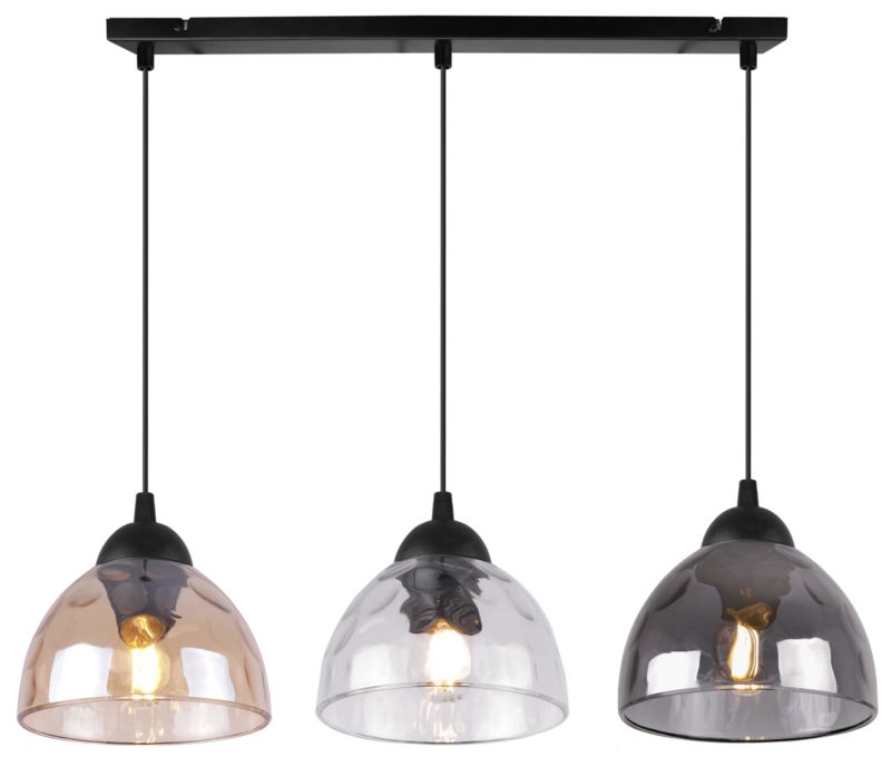 Lampa sufitowa wisząca Light Home LH Venice 3x E27 60W klosz mieszany 1szt.